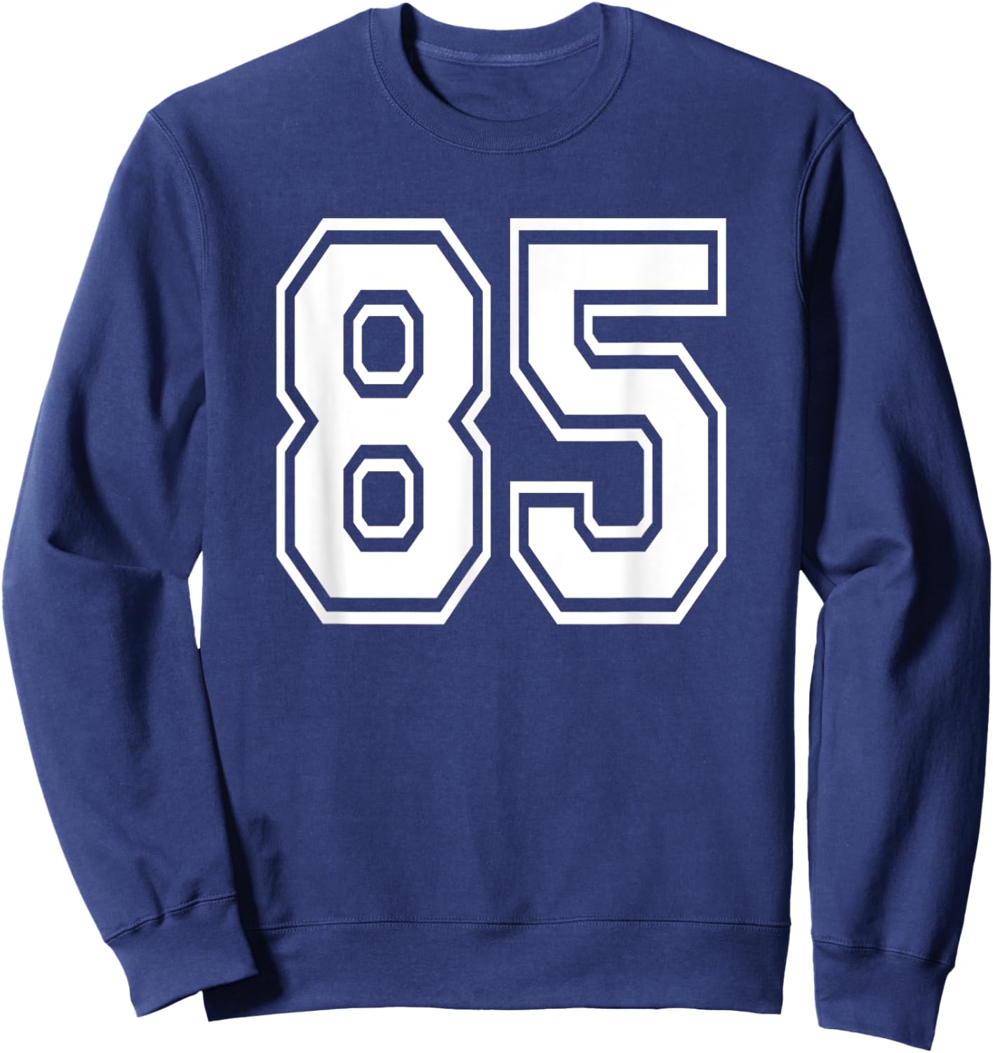 Number 85 Numbered Uniform Sports Jersey Team 85th Birthday Sweatshirt - Sweatshirt | Navy