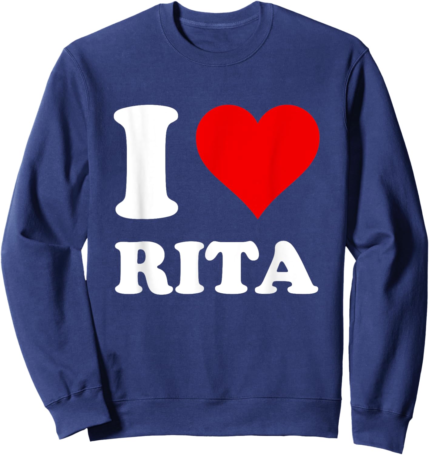 Red Heart I Love Rita Sweatshirt - Sweatshirt | Navy
