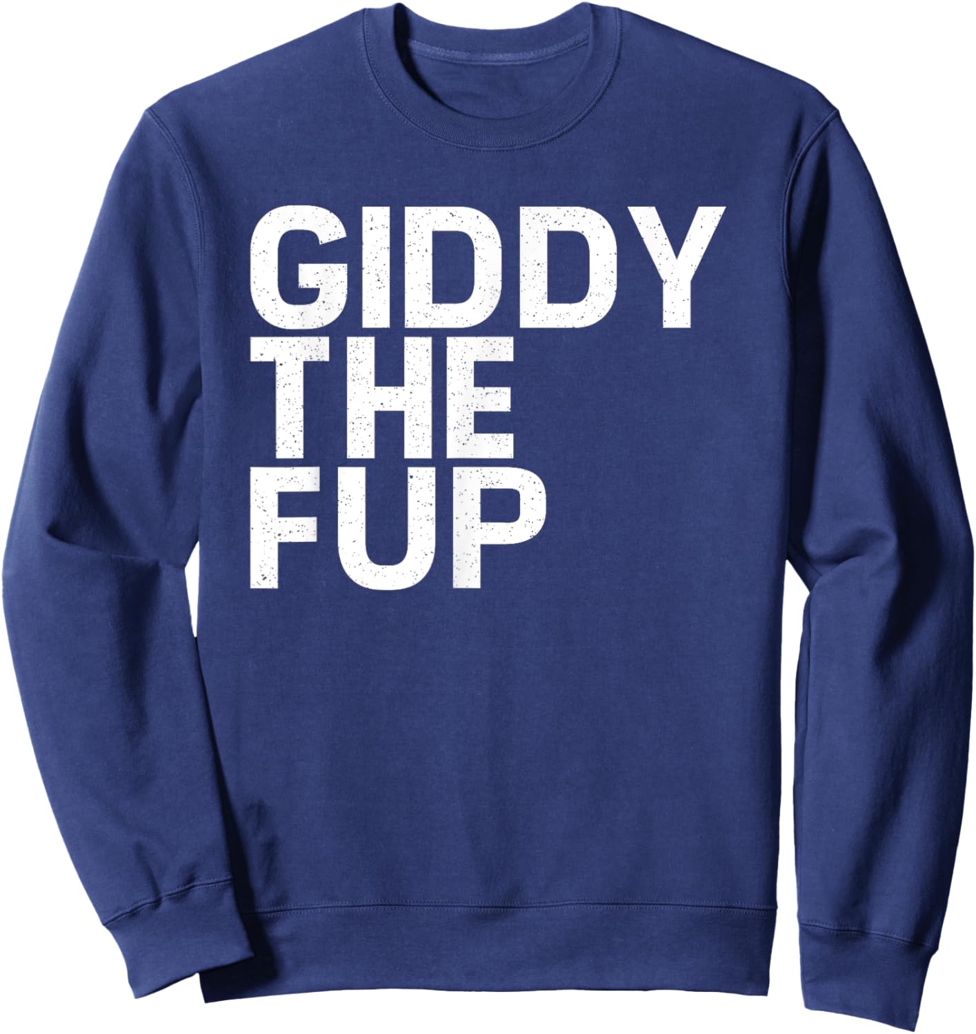 Funny Horse Racing Vintage Giddythefup KY Derby Horse Sweatshirt - Sweatshirt | Navy