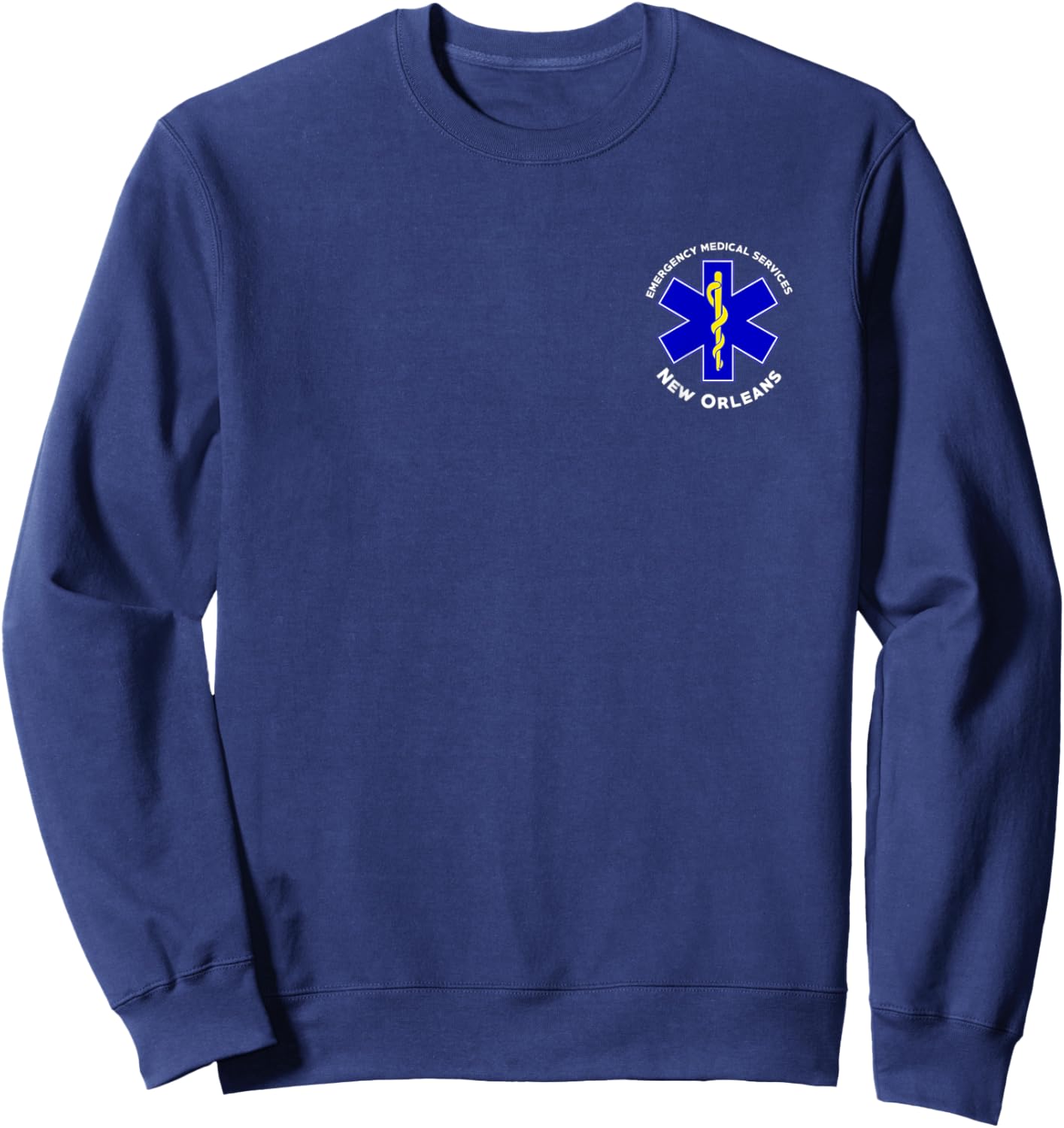 New Orleans Louisiana EMS Emergency Medical Services EMT Sweatshirt - Sweatshirt | Navy