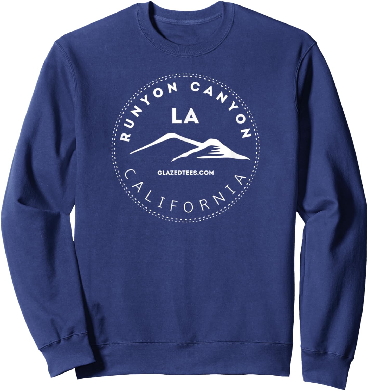 Runyon Canyon Los Angeles - Hollywood California Hiking Sweatshirt - Sweatshirt | Navy