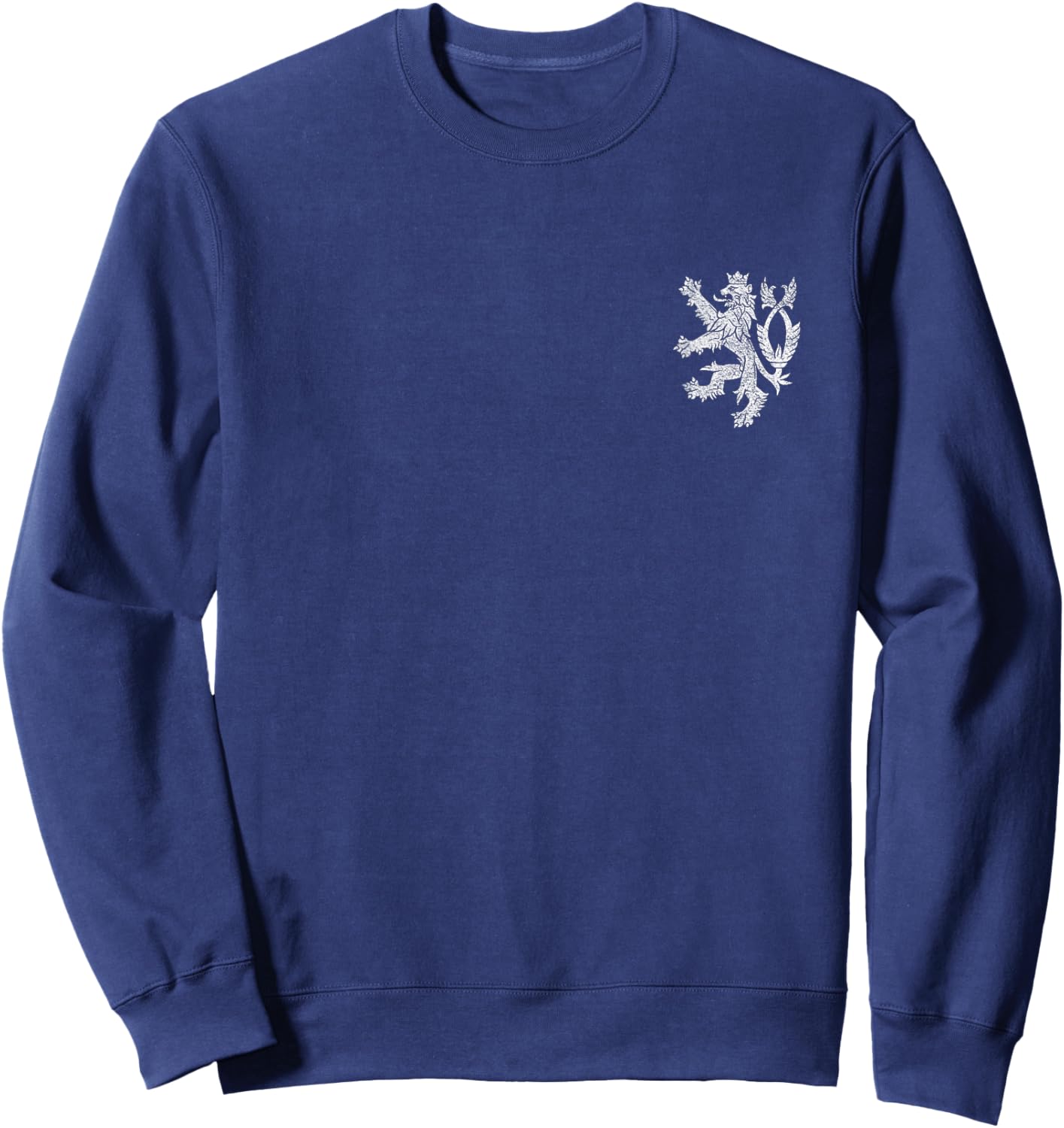 Czech Republic Coat of Arms Double Tailed Lion Flag Sweatshirt - Sweatshirt | Navy