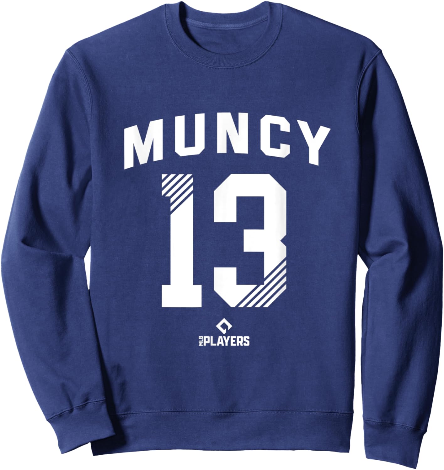 Max Muncy 13 Los Angeles MLB Players MLBPA Baseball Fan Sweatshirt - Sweatshirt | Navy