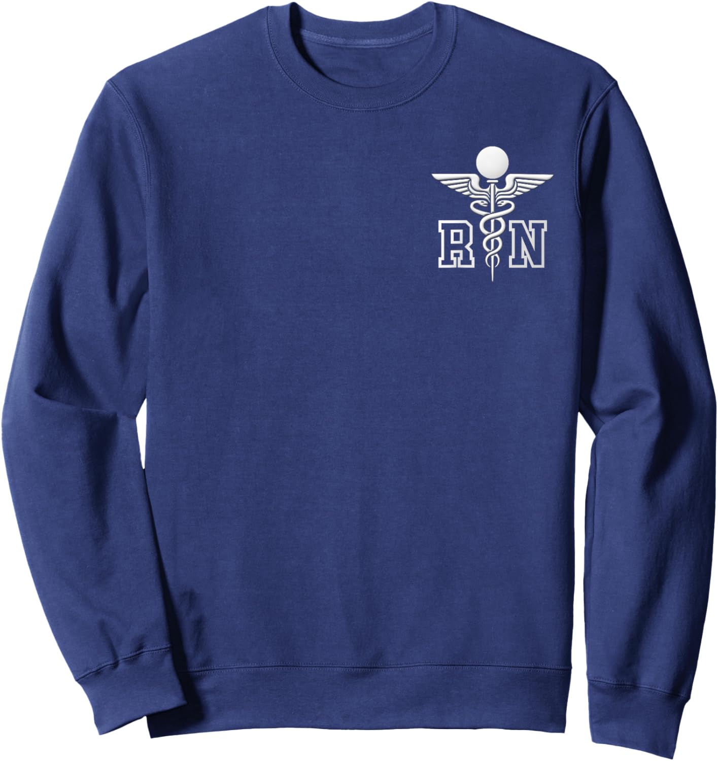 RN Registered Nurse - Caduceus medical symbol Sweatshirt - Sweatshirt | Navy