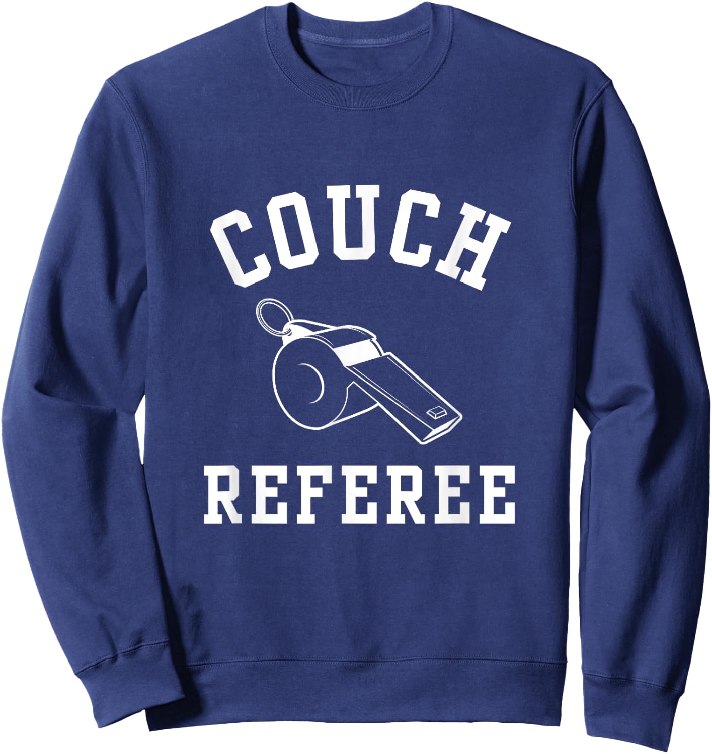 Couch Referee Armchair Football Whistle Sweatshirt - Sweatshirt | Navy