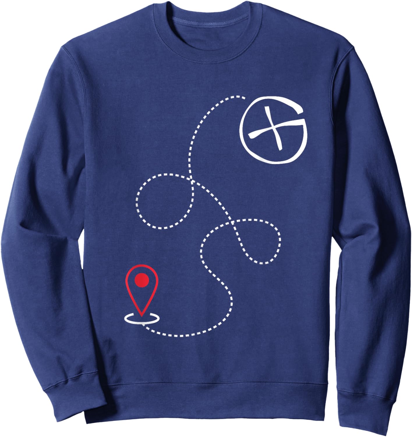 Funny Geocacher I Nerdy Outdoors I Geocaching Sweatshirt - Sweatshirt | Navy