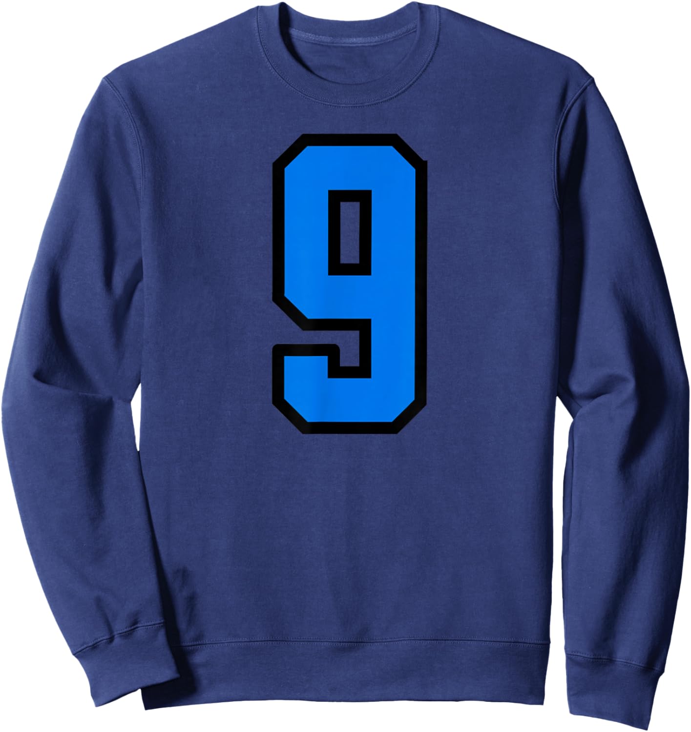 Blue Black Number 9 Sweatshirt - Sweatshirt | Navy