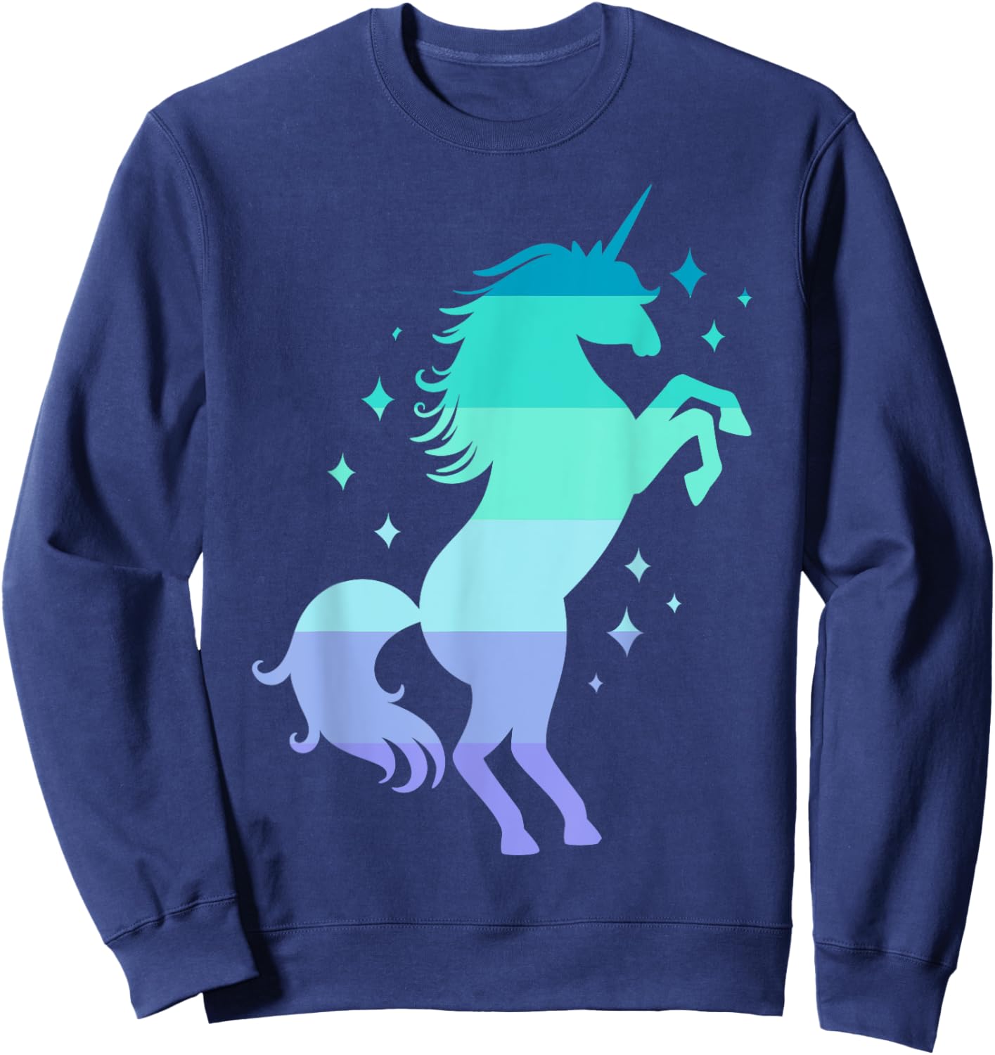 Neptunic Pride Flag Unicorn Neptunic Flag Sweatshirt - Sweatshirt | Navy