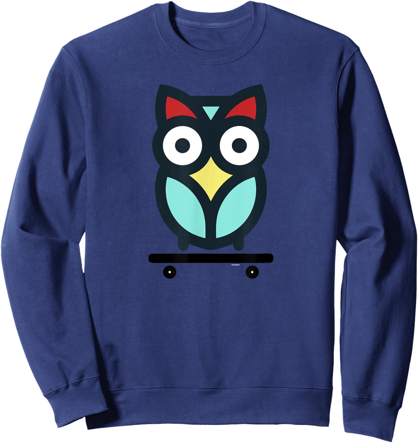 Skateboarding Owl Men Women Youth Skateboard Skater Animal Sweatshirt - Sweatshirt | Navy