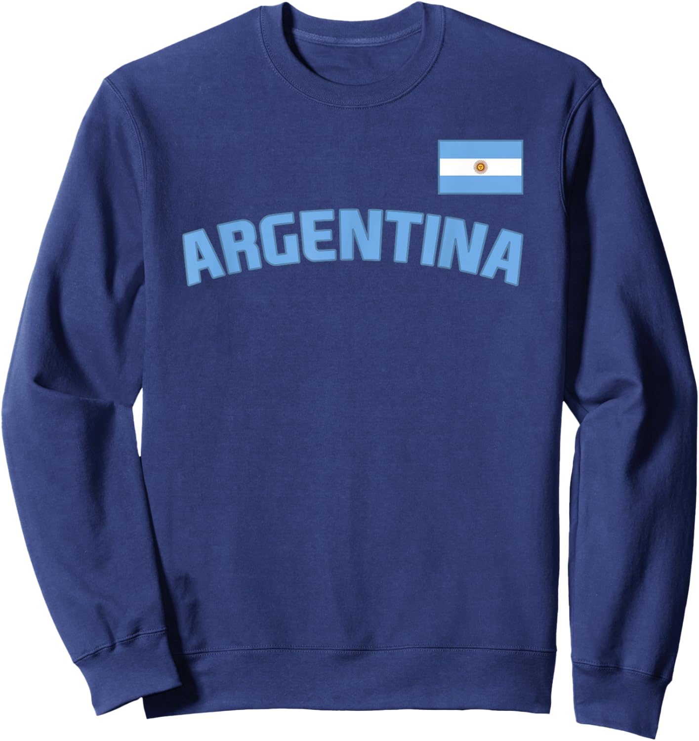Argentina Flag Argentinian Pride International Country Sweatshirt - Sweatshirt | Navy