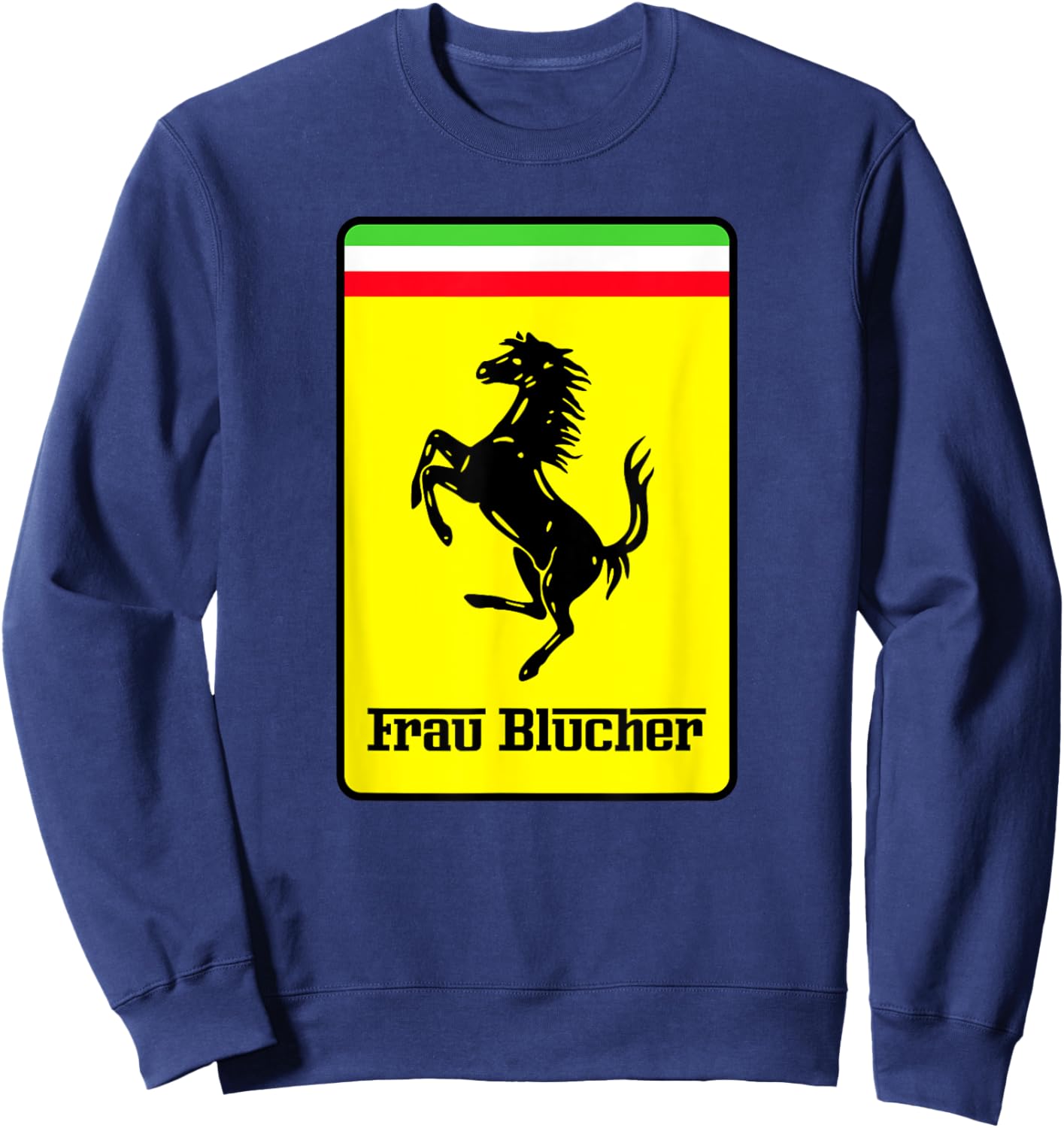 Frau Blucher - Prancing Horse - Frankenstein Junior Sweatshirt - Sweatshirt | Navy