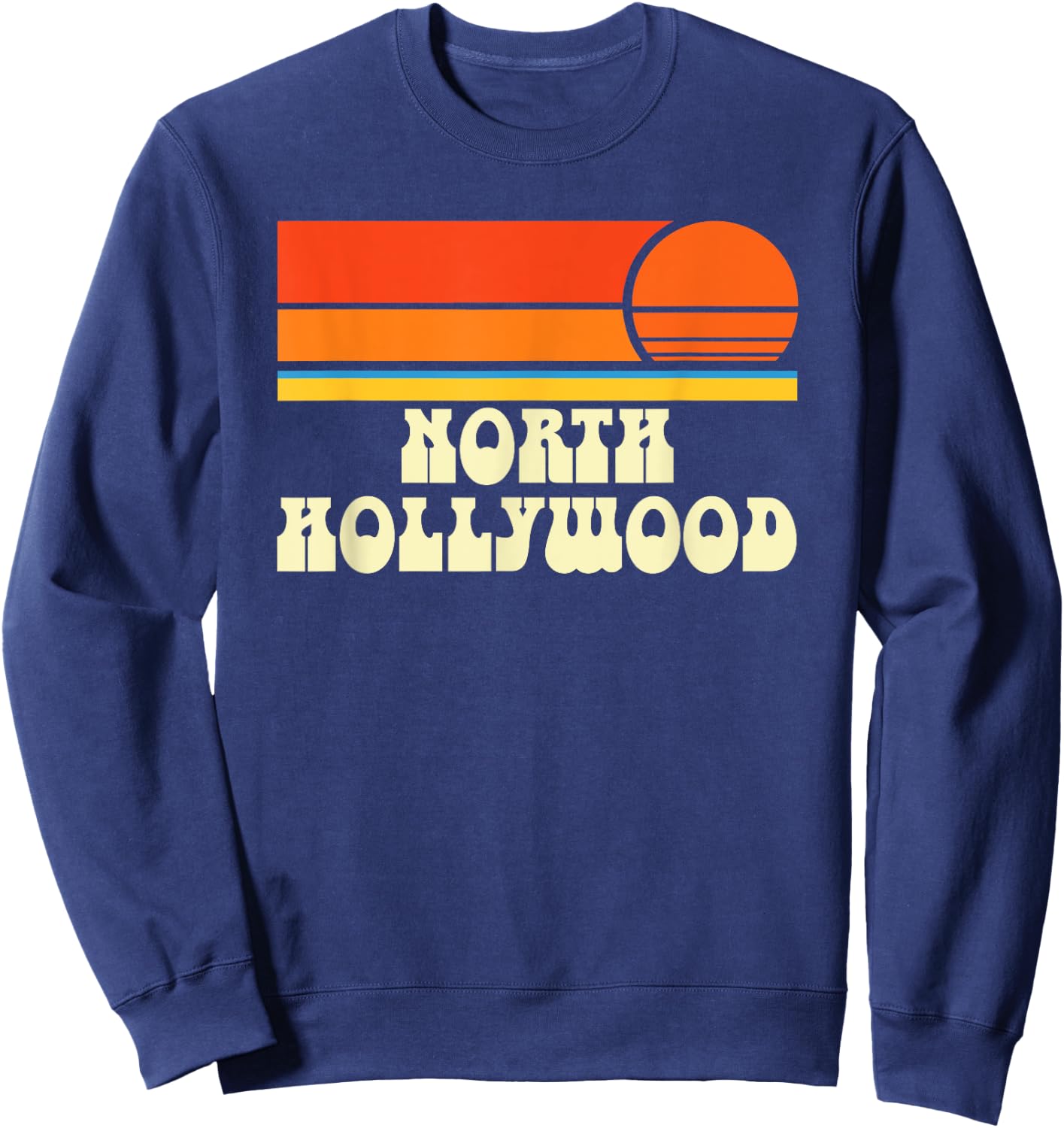 North Hollywood California CA Sweatshirt - Sweatshirt | Navy