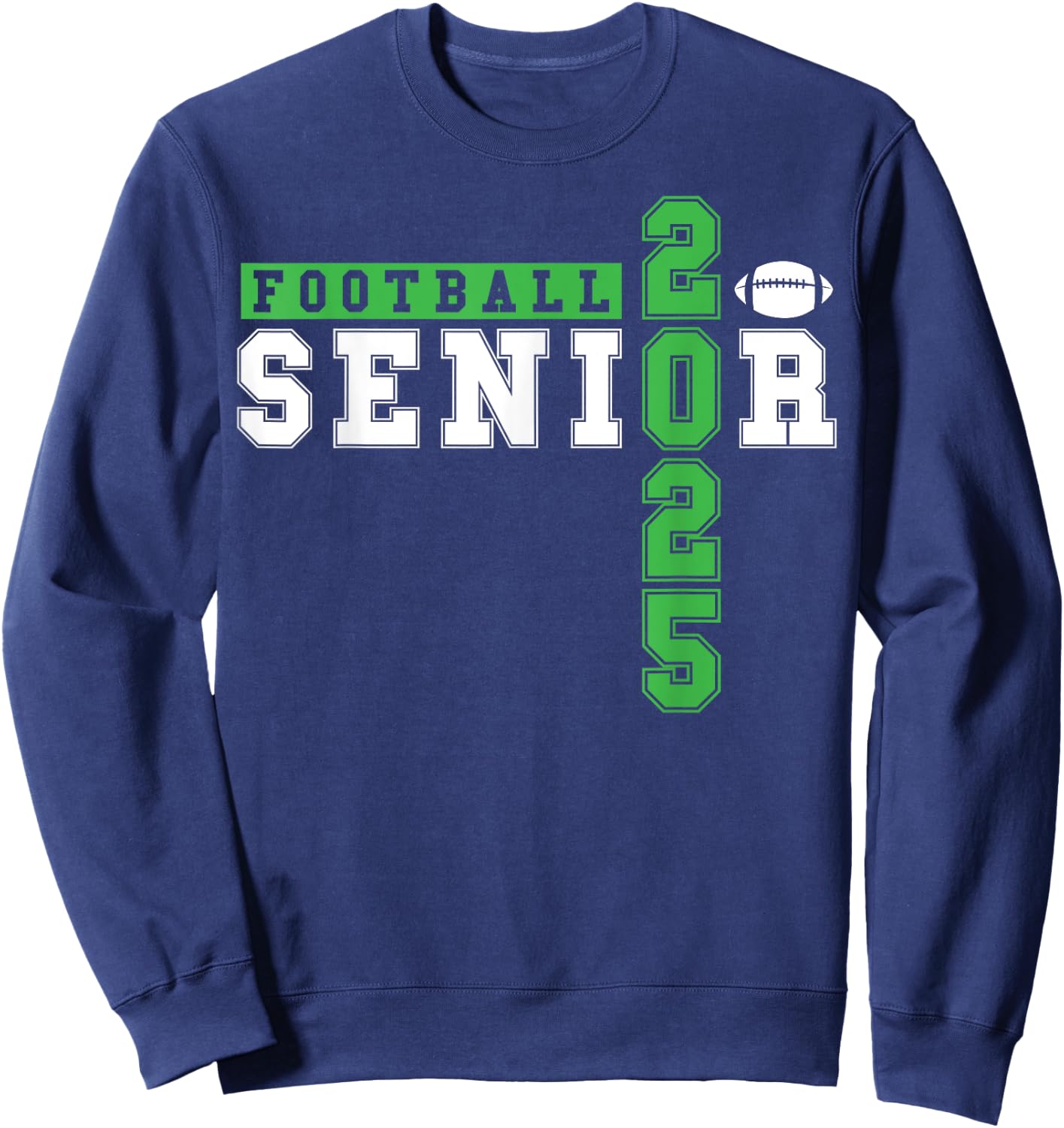 Football Senior Night Football Senior 2025 Graduation 23 Sweatshirt - Sweatshirt | Navy