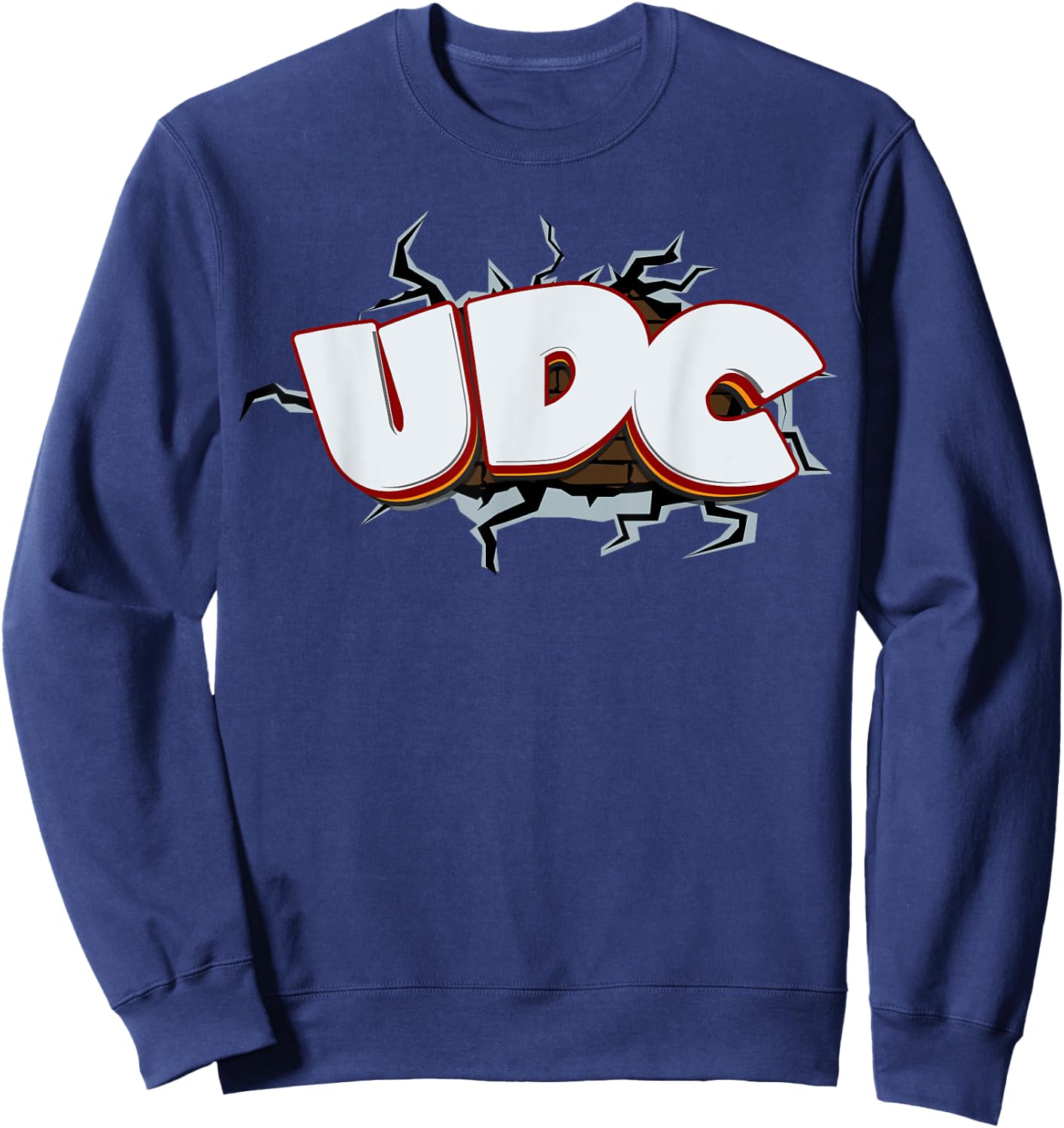 UDC Cracked Wall Sweatshirt - Sweatshirt | Navy