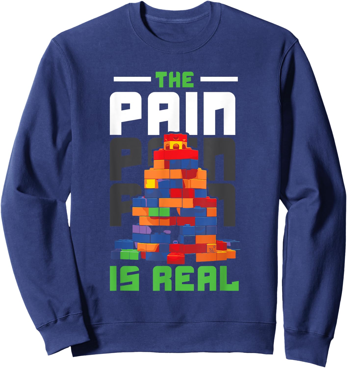 Master Builder Bricks Blocks Play Toys Sweatshirt - Sweatshirt | Navy