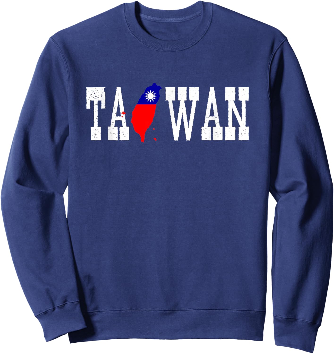 Taiwan Jersey for Love Taiwan Flag Silhouette Taiwanese Sweatshirt - Sweatshirt | Navy
