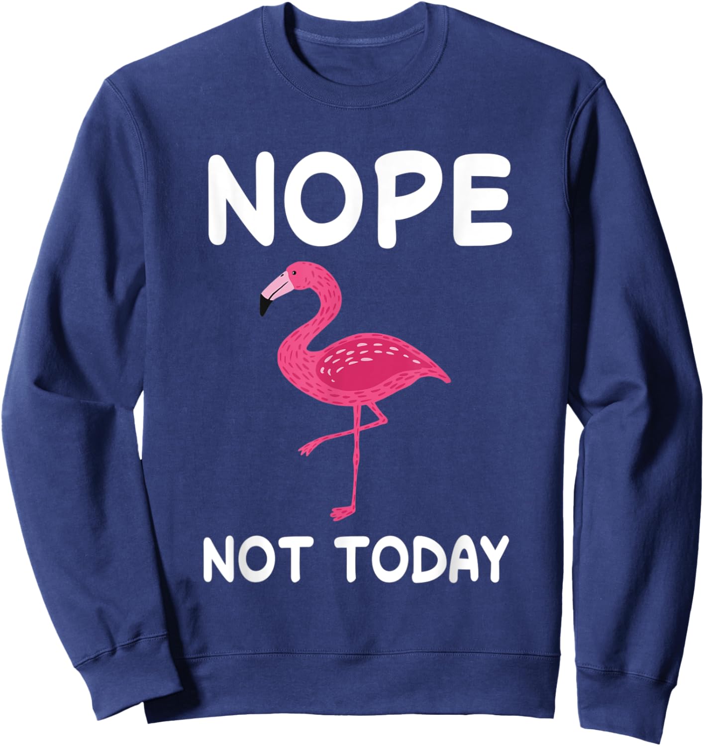 Flamingo Nap Sleeping Pajama Nightgown Sweatshirt - Sweatshirt | Navy