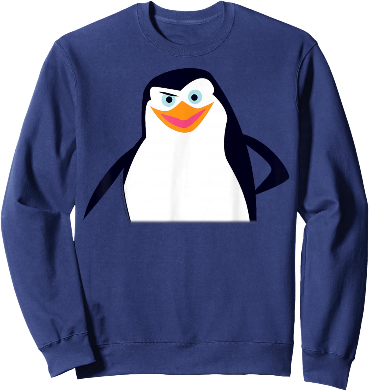Madagascar Skipper Large Face Portrait Sweatshirt - Sweatshirt | Navy