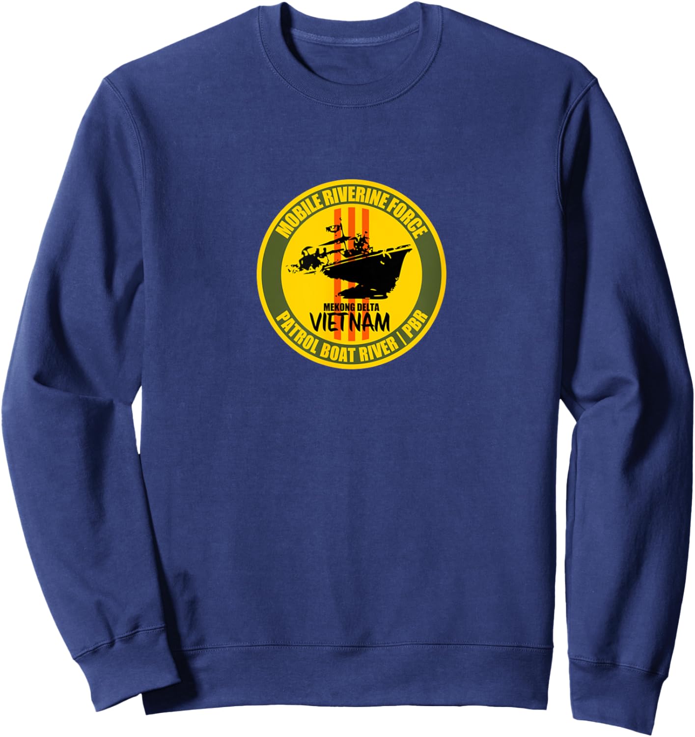 Mobile Riverine Force Mekong Delta Vietnam Veterans Day Xmas Sweatshirt - Sweatshirt | Navy