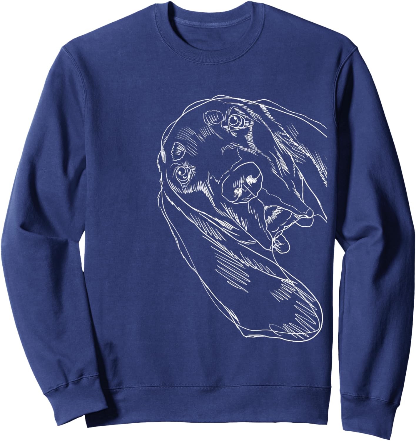 Funny Dog Black and Tan Coonhound Sweatshirt - Sweatshirt | Navy