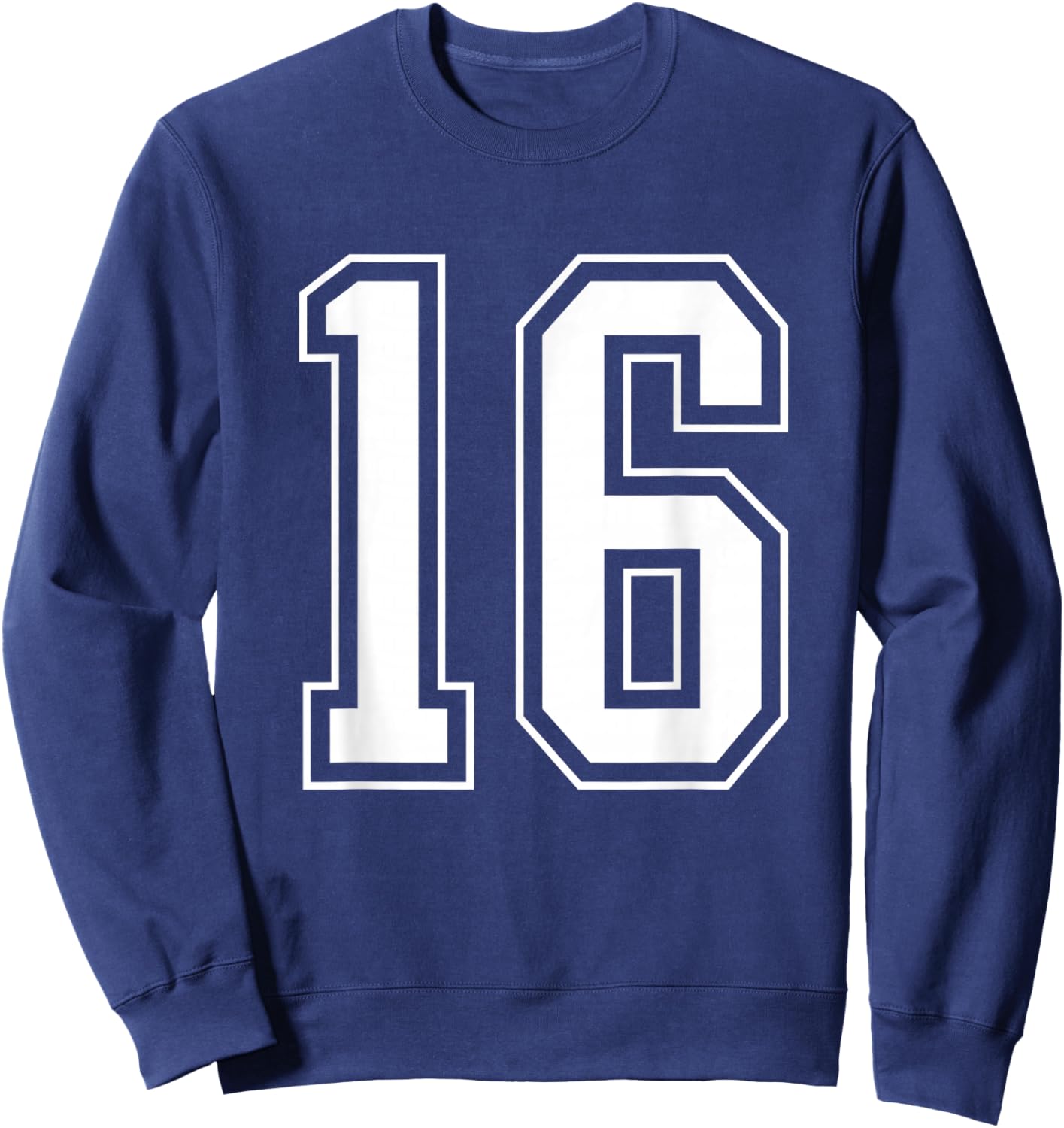 Varsity Jersey Number 16 Sweatshirt - Sweatshirt | Navy
