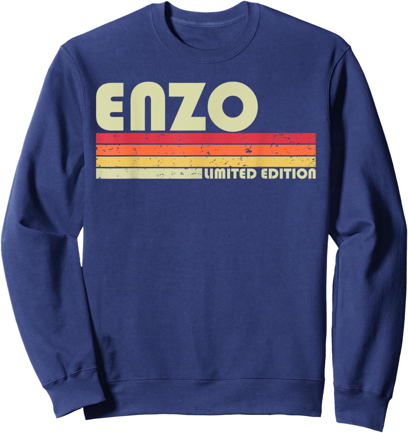 ENZO Gift Name Personalized Funny Retro Vintage Birthday Sweatshirt - Sweatshirt | Navy