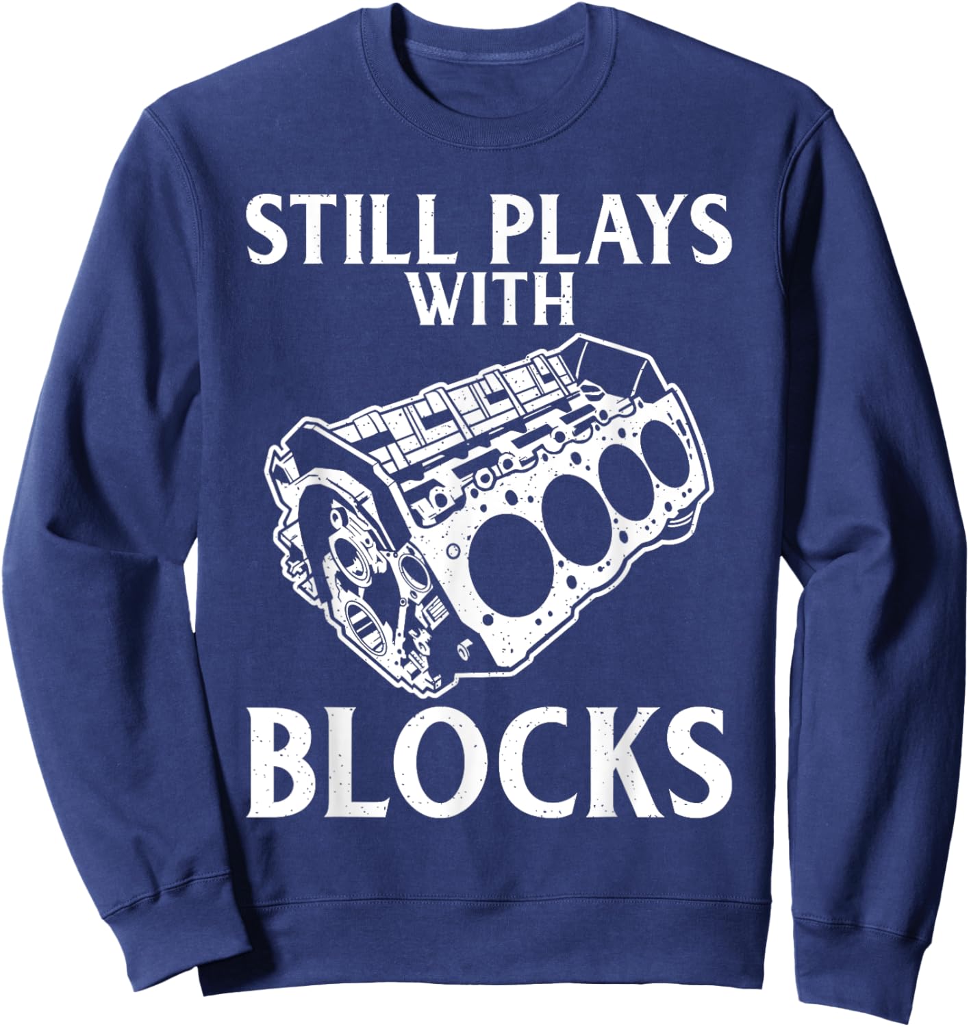 Still plays with Blocks Repair Mechanic Sweatshirt - Sweatshirt | Navy