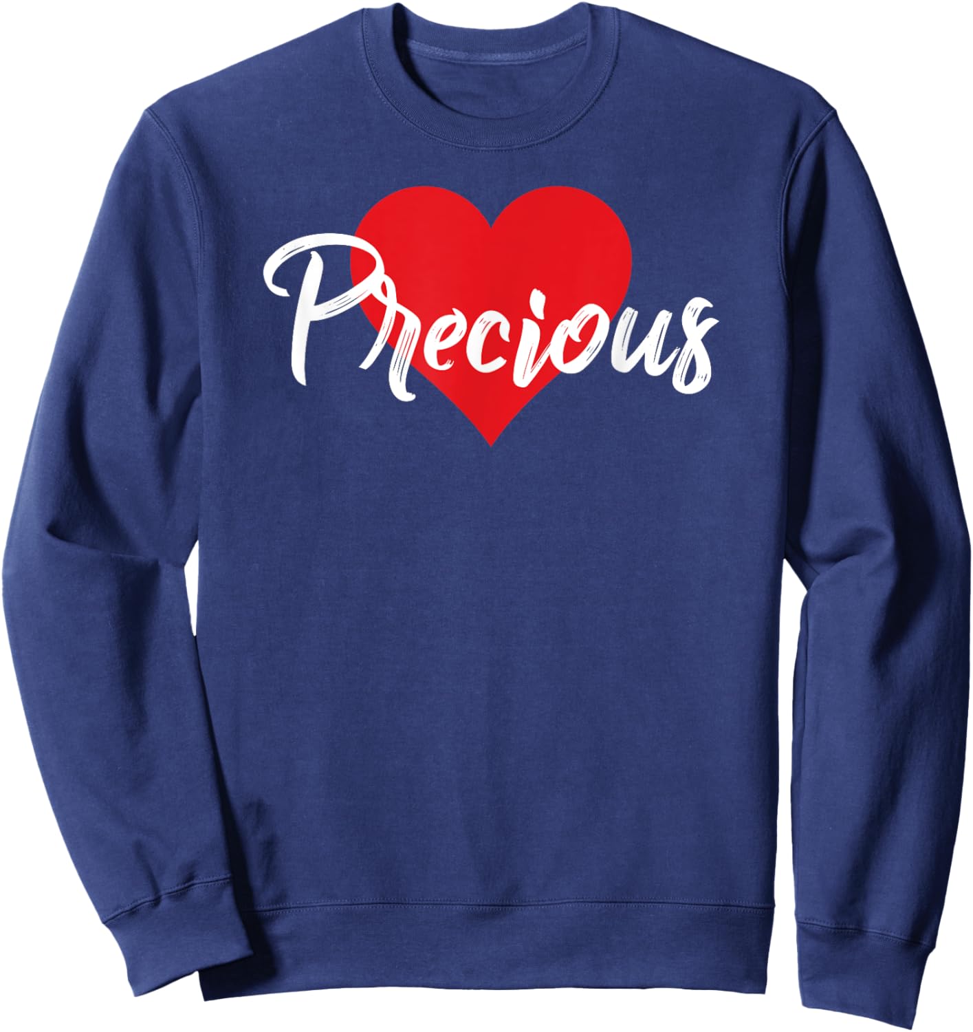 I Love Precious First Name I Heart Named Sweatshirt - Sweatshirt | Navy