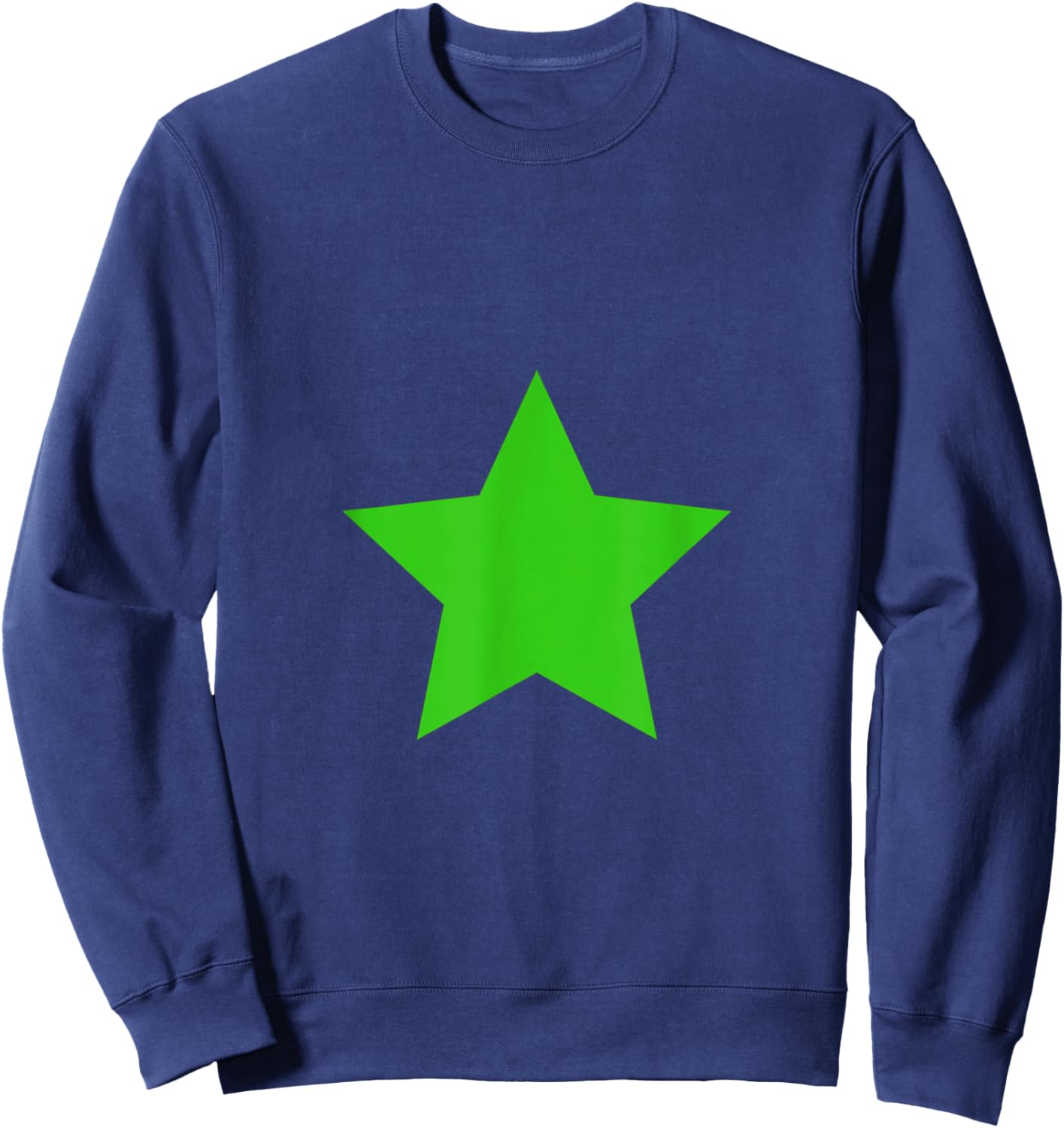 Lime Green Star Sweatshirt - Sweatshirt | Navy
