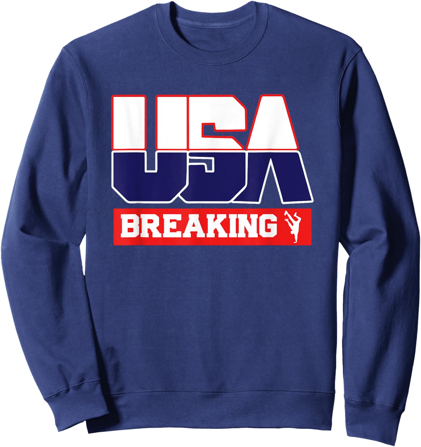 USA Team Breaking - men & women American sports Sweatshirt - Sweatshirt | Navy