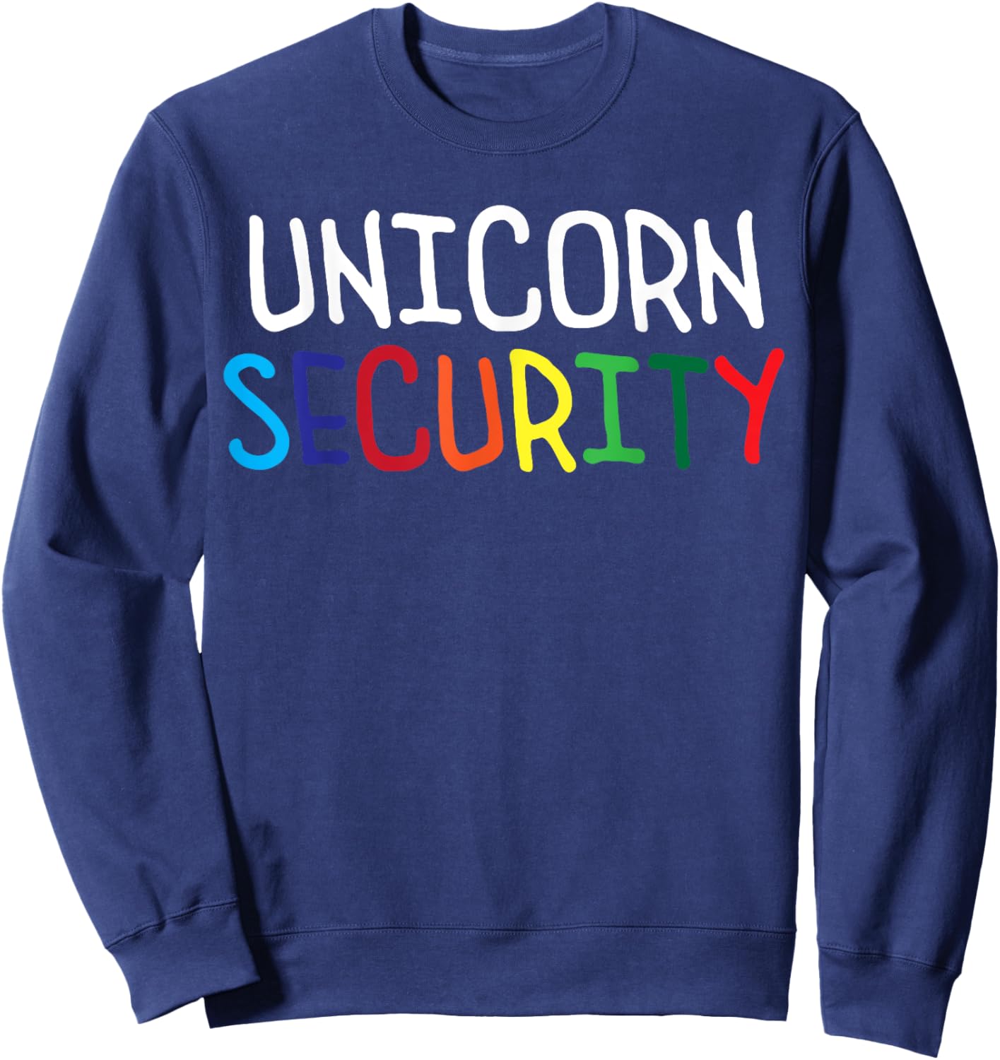 Halloween Mother Daughter Costume Unicorn Security Dad Mom Sweatshirt - Sweatshirt | Navy