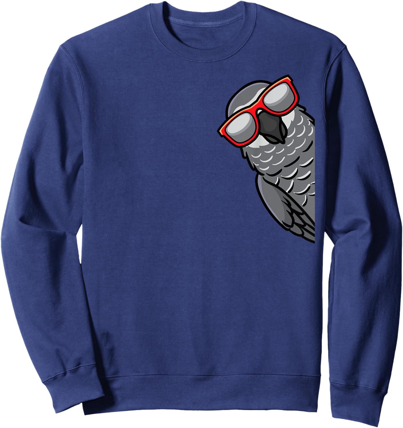 Congo African Grey Parrot Sweatshirt - Sweatshirt | Navy