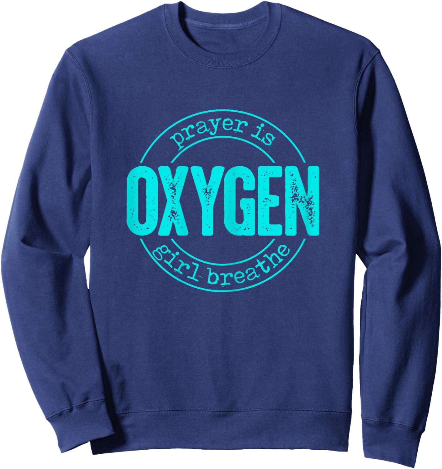 Faith Based 2x Plus Size Christian Believer top Sweatshirt - Sweatshirt | Navy