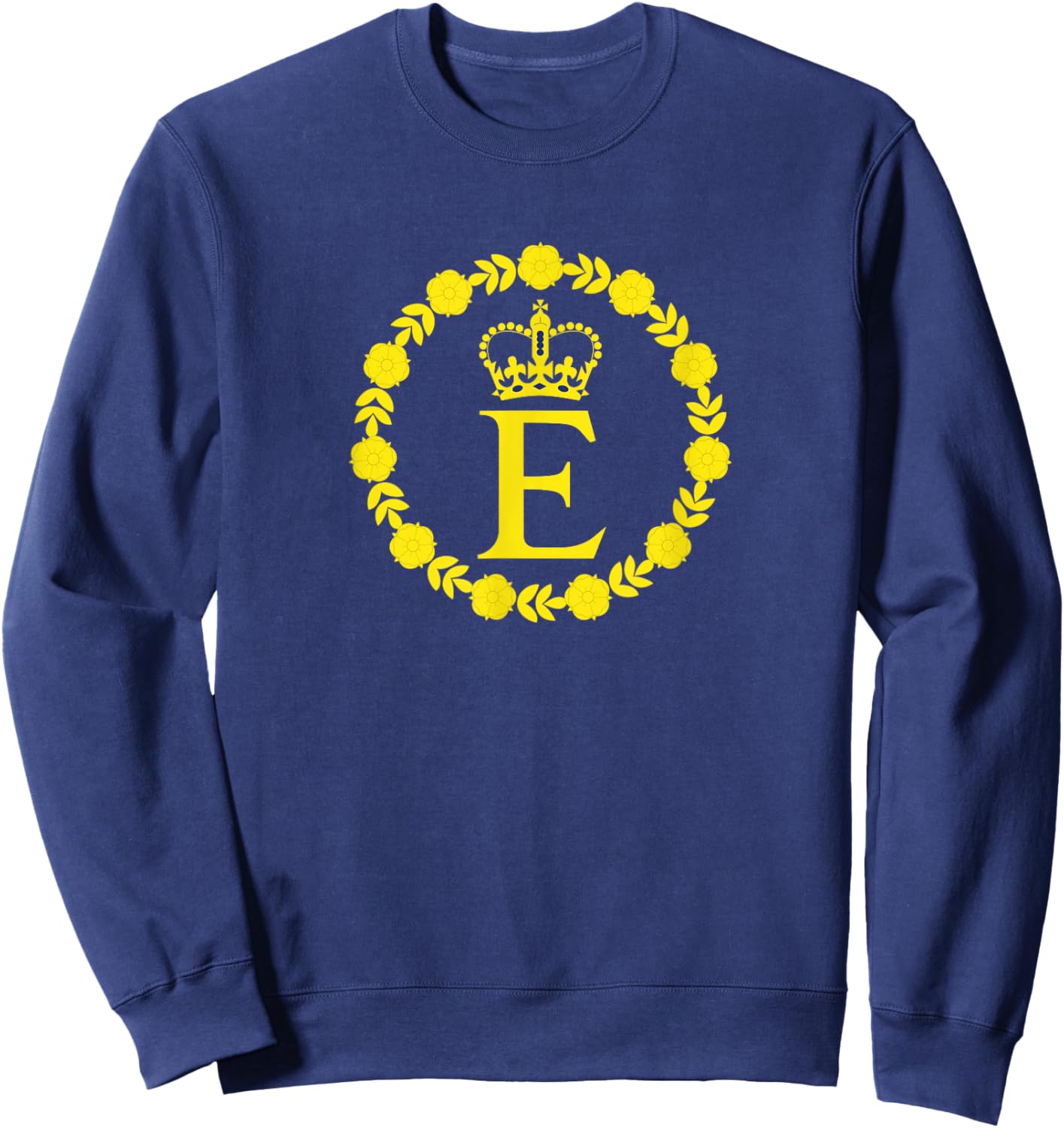 Elizabeth II Flag Queen British Crown Platinum Anniversary Sweatshirt - Sweatshirt | Navy
