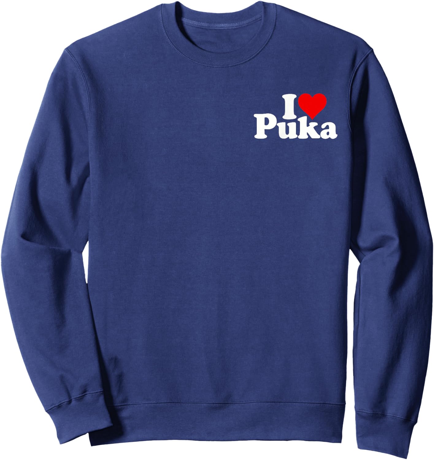 I Love Heart Puka Sweatshirt - Sweatshirt | Navy