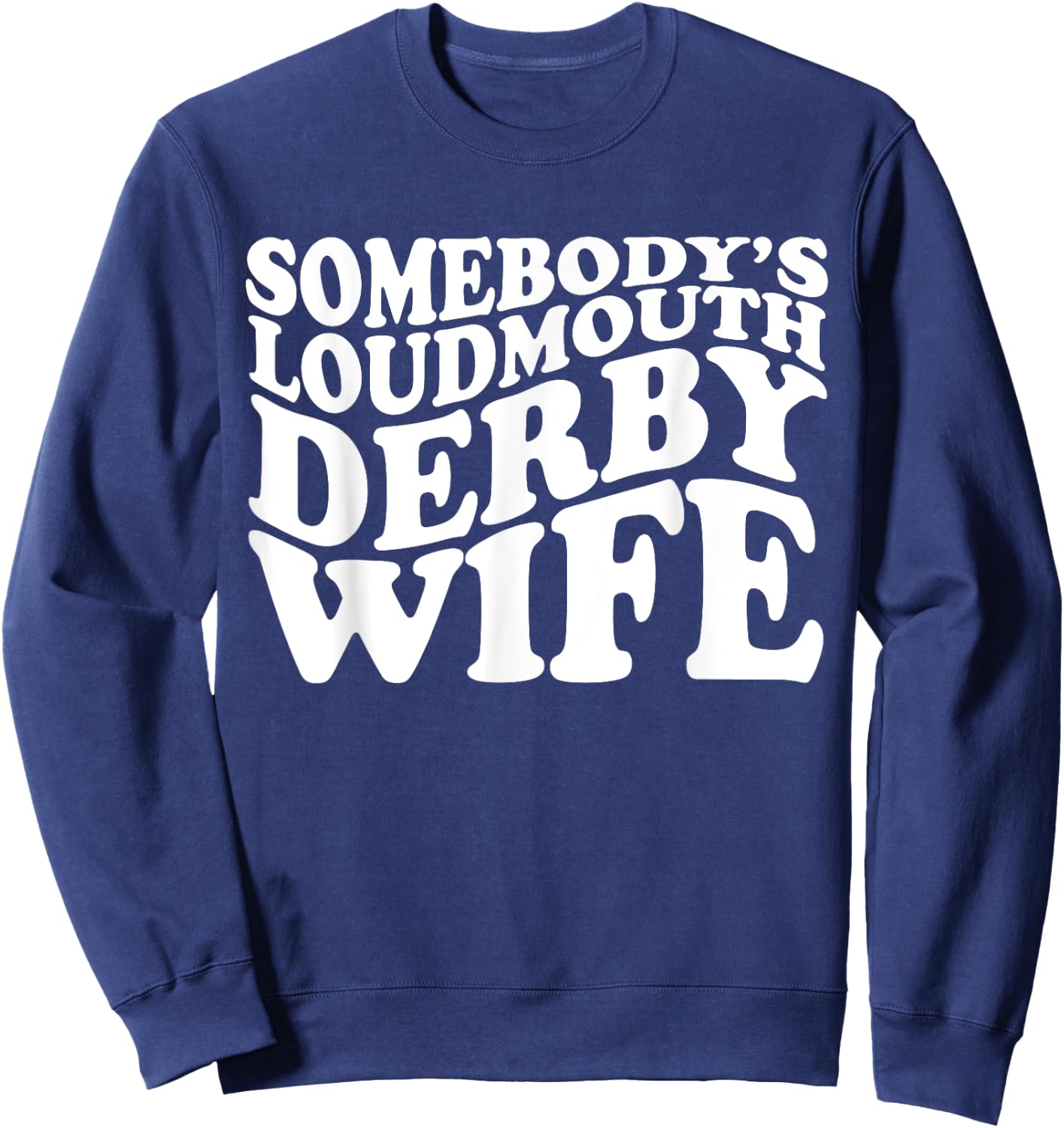 Vintage Demo Derby Life Retro Demolition Derby Women's Black Sweatshirt - Sweatshirt | Navy