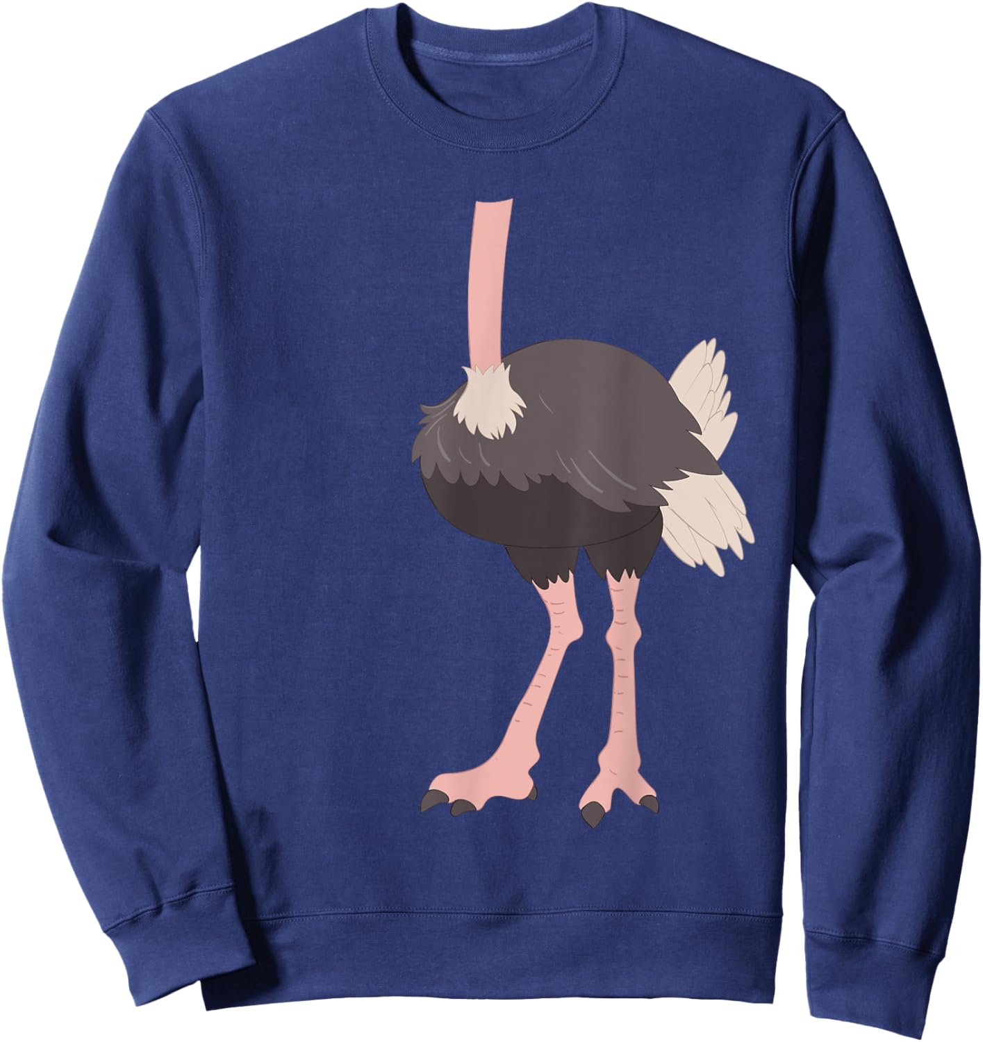 Ostrich Costume - Safari Animal Lover Zookeeper Sweatshirt - Sweatshirt | Navy