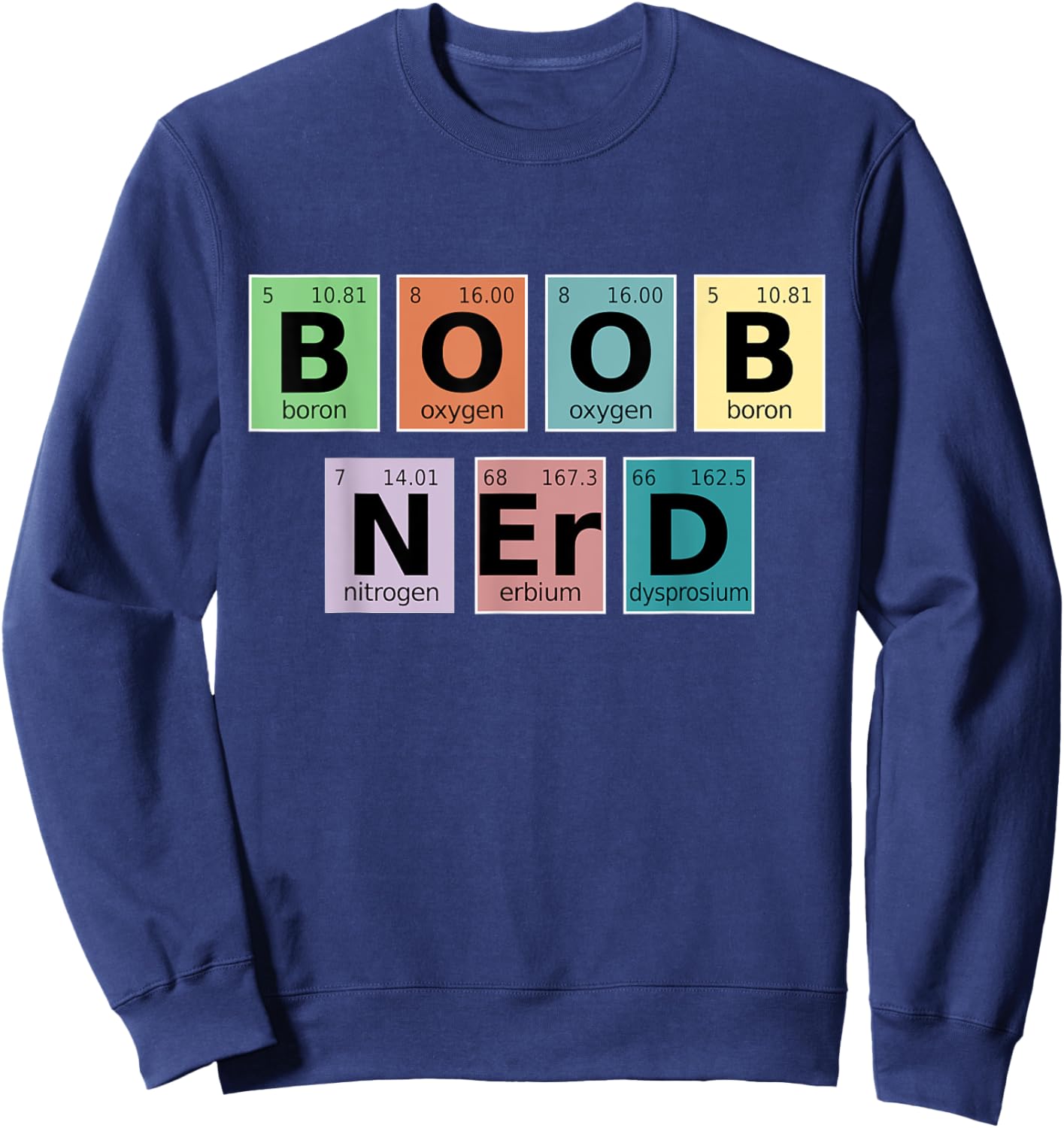 Lactation Consultant Counselor - Boob Nerd Sweatshirt - Sweatshirt | Navy