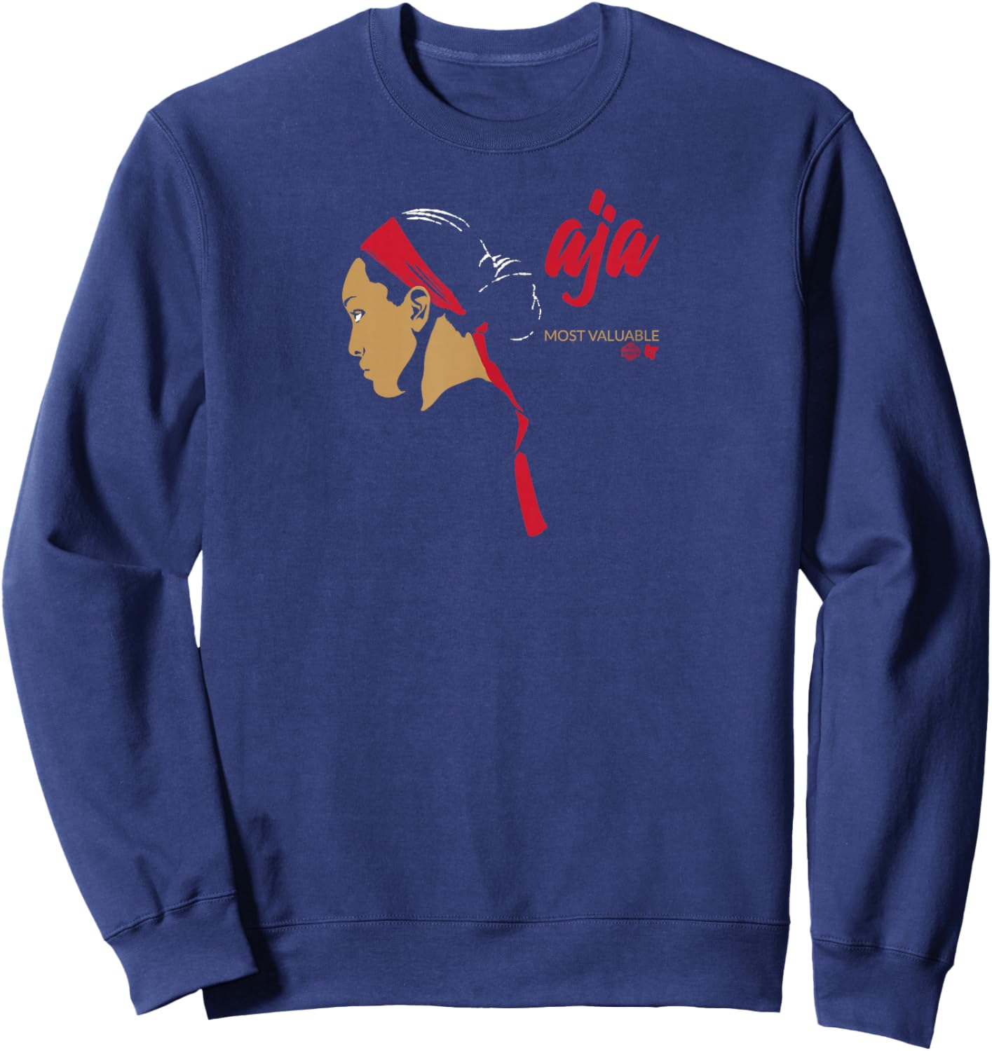 A'ja Wilson - Most Valuable A'ja - Las Vegas Basketball Small Sweatshirt - Sweatshirt | Navy