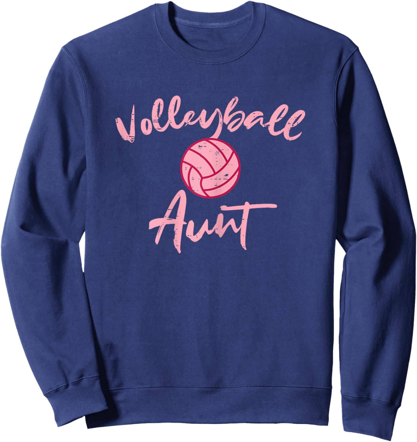 Volleyball Aunt Cute Mothers Day Sports Aunty Auntie Women Sweatshirt - Sweatshirt | Navy