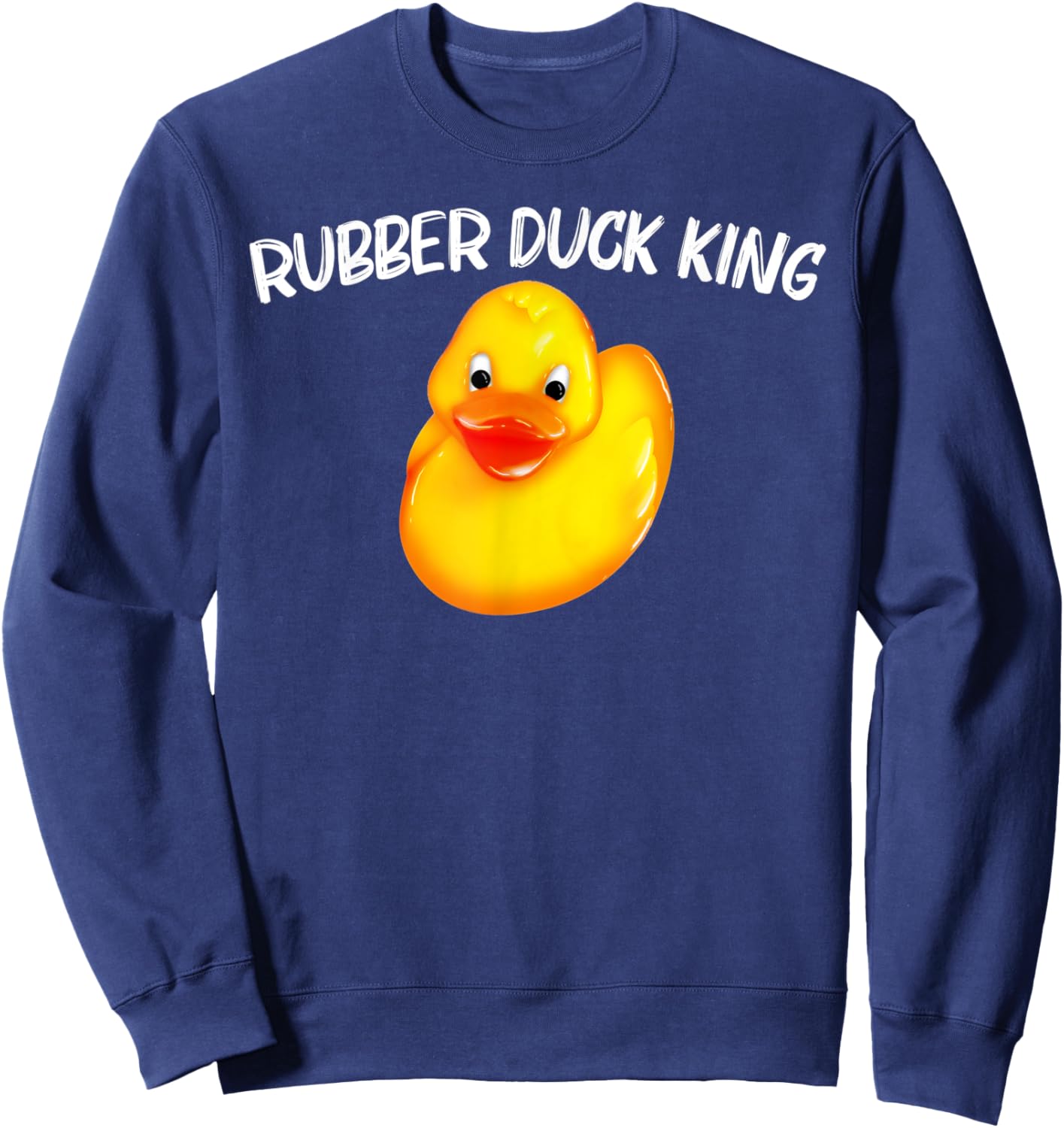 Funny Rubber Duck Art Dad Kids Rubber Ducks Duckie Sweatshirt - Sweatshirt | Navy