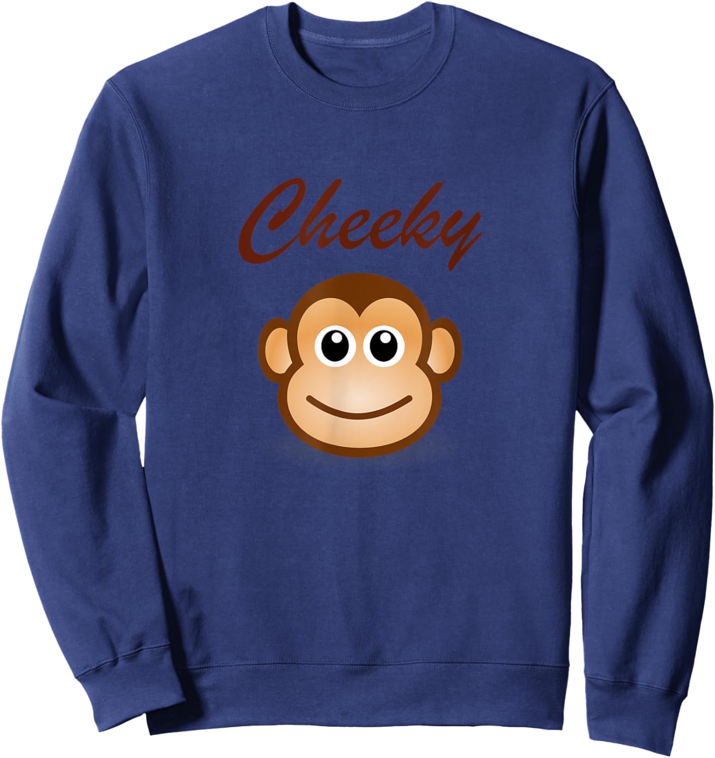 Cheeky Monkey Funny Sweatshirt - Sweatshirt | Navy