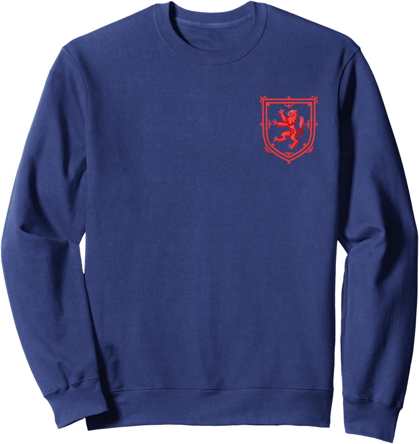 Scottish Lion Emblem Scotland Flag Coat of Arms Independence Sweatshirt - Sweatshirt | Navy