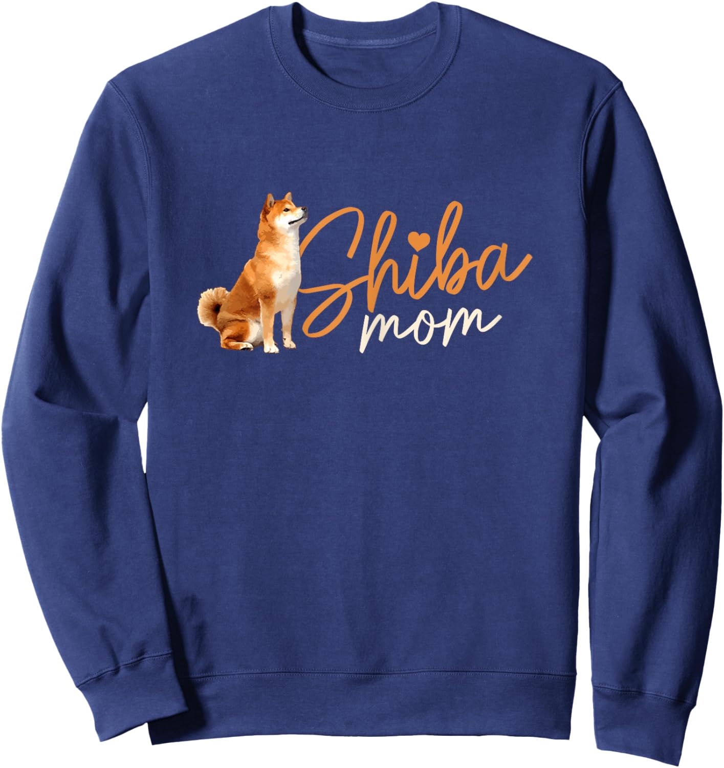 Shiba Mom Funny Cute Dog Shiba Inu Mom Women Sweatshirt - Sweatshirt | Navy