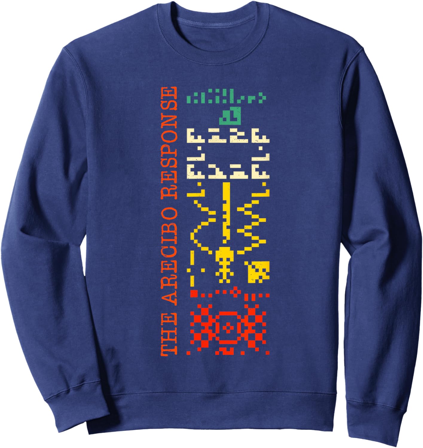 The Arecibo Response Chilbolton Crop Circle Alien Reply Sweatshirt - Sweatshirt | Navy