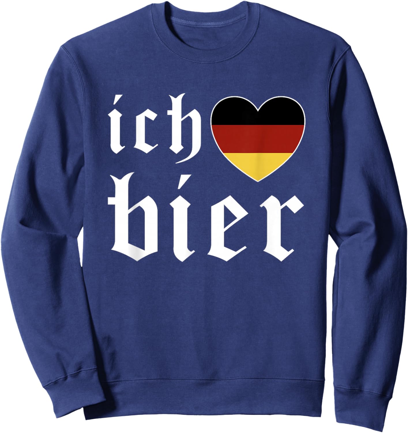 Ich Liebe Bier German Flag Oktoberfest Costume Beer Festival Sweatshirt - Sweatshirt | Navy