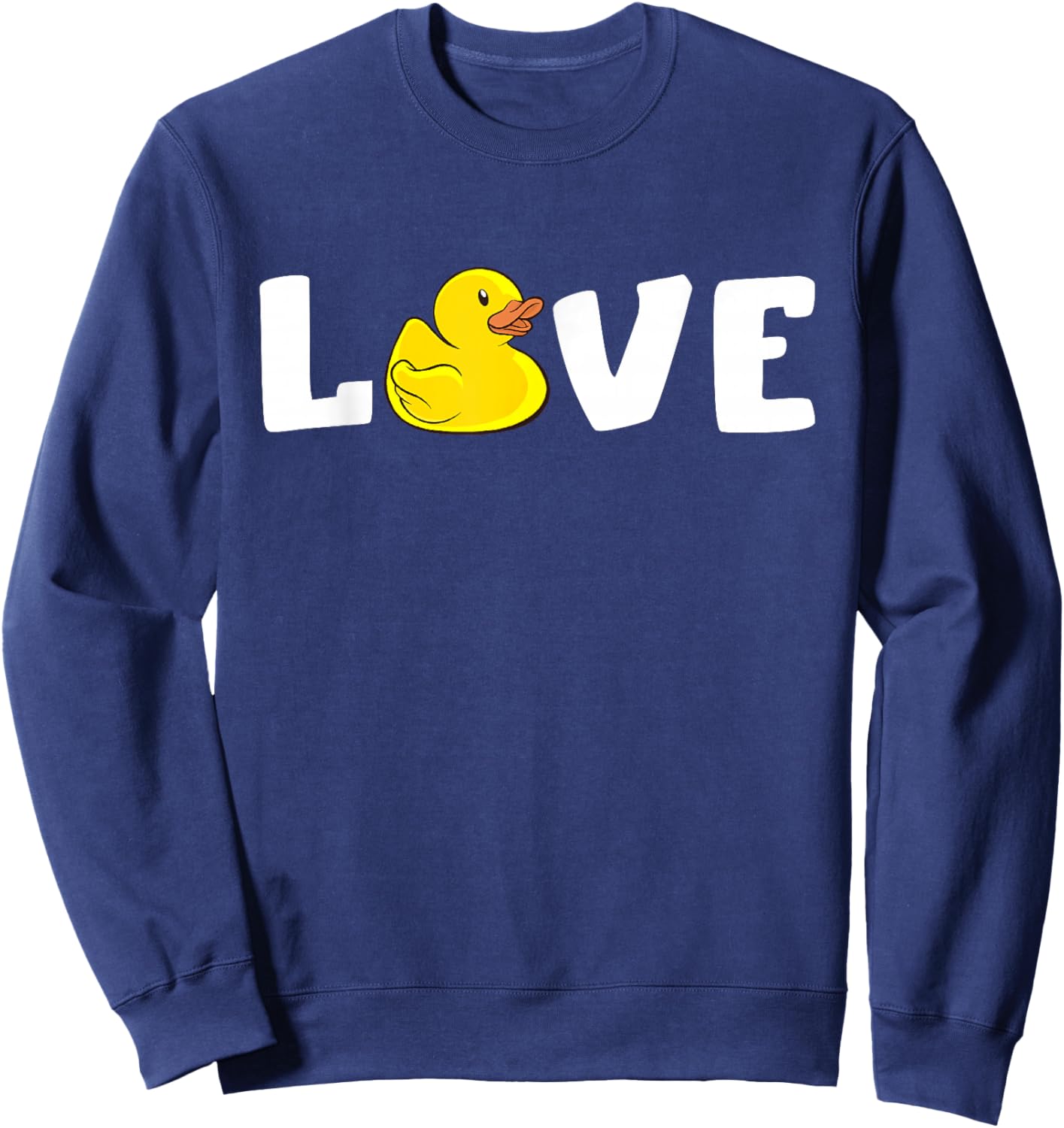 Rubber Duck Cute Duckie Yellow Rubber Ducks Rubber Duck Love Sweatshirt - Sweatshirt | Navy