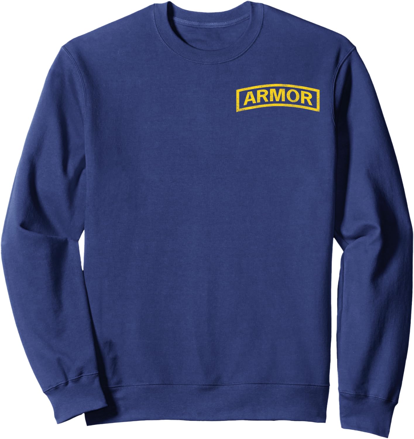 GS Military Designs Army Armor Tab on Front, Branch Insignia on Back Black -Adults Sweatshirt - Sweatshirt | Navy