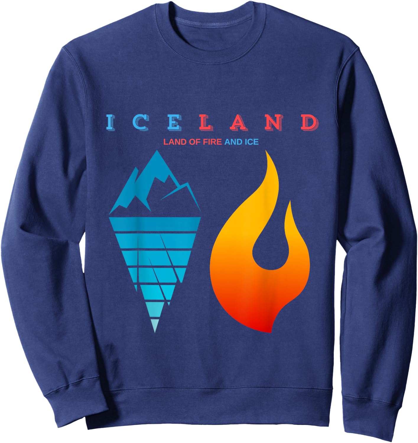 LAND OF FIRE & ICE Iceland Sweatshirt - Sweatshirt | Navy