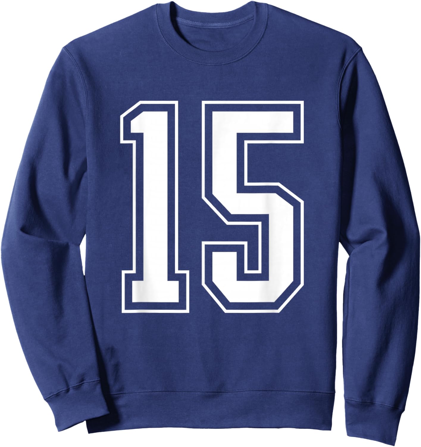 Varsity Jersey Number 15 Sweatshirt - Sweatshirt | Navy